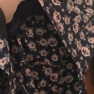 Floral nursing hooded sweatshirt